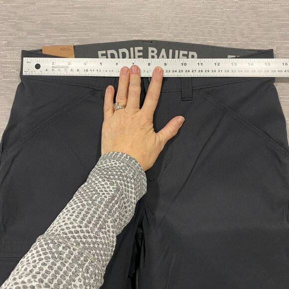 Eddie Bauer Fleece Lined Tech Pants Mens 30 x 34 Black Water Repellent Insulated - Picture 7 of 12